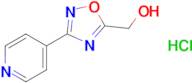 [3-(pyridin-4-yl)-1,2,4-oxadiazol-5-yl]methanol hydrochloride