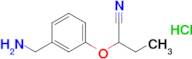 2-[3-(aminomethyl)phenoxy]butanenitrile hydrochloride