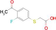 2-[(4-acetyl-3-fluorophenyl)sulfanyl]acetic acid