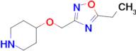 4-[(5-ethyl-1,2,4-oxadiazol-3-yl)methoxy]piperidine