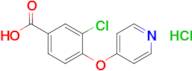 3-Chloro-4-(pyridin-4-yloxy)benzoic acid hydrochloride