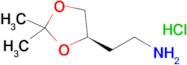 2-[(4r)-2,2-dimethyl-1,3-dioxolan-4-yl]ethan-1-amine hydrochloride