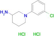 1-(3-Chlorophenyl)piperidin-3-amine dihydrochloride