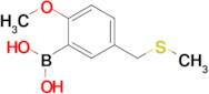 {2-methoxy-5-[(methylsulfanyl)methyl]phenyl}boronic acid