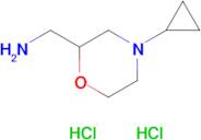 (4-Cyclopropylmorpholin-2-yl)methanamine dihydrochloride