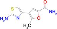 4-(2-Amino-1,3-thiazol-4-yl)-5-methylfuran-2-carboxamide