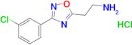 2-[3-(3-chlorophenyl)-1,2,4-oxadiazol-5-yl]ethan-1-amine hydrochloride