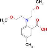 2-[bis(2-methoxyethyl)amino]-5-methylbenzoic acid