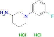 1-(3-Fluorophenyl)piperidin-3-amine dihydrochloride