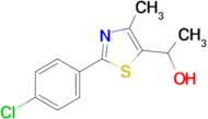 1-[2-(4-chlorophenyl)-4-methyl-1,3-thiazol-5-yl]ethan-1-ol