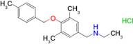 ({3,5-dimethyl-4-[(4-methylphenyl)methoxy]phenyl}methyl)(ethyl)amine hydrochloride