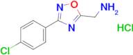 [3-(4-chlorophenyl)-1,2,4-oxadiazol-5-yl]methanamine hydrochloride
