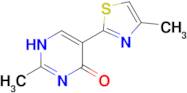 2-methyl-5-(4-methyl-1,3-thiazol-2-yl)-1,4-dihydropyrimidin-4-one