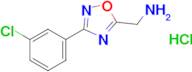 [3-(3-chlorophenyl)-1,2,4-oxadiazol-5-yl]methanamine hydrochloride