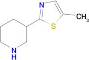 3-(5-Methyl-1,3-thiazol-2-yl)piperidine