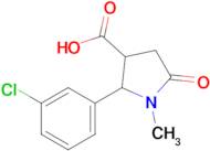 2-(3-Chlorophenyl)-1-methyl-5-oxopyrrolidine-3-carboxylic acid