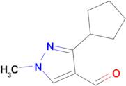 3-Cyclopentyl-1-methyl-1h-pyrazole-4-carbaldehyde