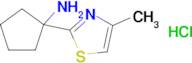 1-(4-Methyl-1,3-thiazol-2-yl)cyclopentan-1-amine hydrochloride