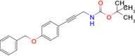 Tert-butyl n-{3-[4-(benzyloxy)phenyl]prop-2-yn-1-yl}carbamate