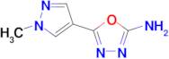 5-(1-Methyl-1h-pyrazol-4-yl)-1,3,4-oxadiazol-2-amine