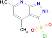 4,6-dimethyl-2H-pyrazolo[3,4-b]pyridine-3-sulfonyl chloride