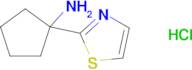 1-(1,3-Thiazol-2-yl)cyclopentan-1-amine hydrochloride