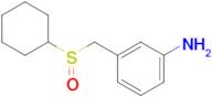 3-[(cyclohexanesulfinyl)methyl]aniline