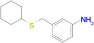 3-[(cyclohexylsulfanyl)methyl]aniline