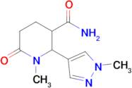 1-Methyl-2-(1-methyl-1h-pyrazol-4-yl)-6-oxopiperidine-3-carboxamide