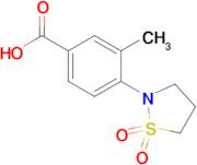 4-(1,1-Dioxo-1,2-thiazolidin-2-yl)-3-methylbenzoic acid