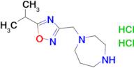 1-{[5-(propan-2-yl)-1,2,4-oxadiazol-3-yl]methyl}-1,4-diazepane dihydrochloride
