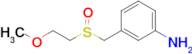 3-[(2-methoxyethanesulfinyl)methyl]aniline