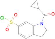 1-Cyclopropanecarbonyl-2,3-dihydro-1h-indole-6-sulfonyl chloride