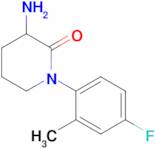 3-Amino-1-(4-fluoro-2-methylphenyl)piperidin-2-one