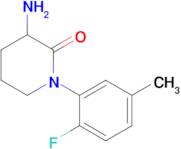 3-Amino-1-(2-fluoro-5-methylphenyl)piperidin-2-one