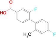 3-Fluoro-4-(4-fluoro-2-methylphenyl)benzoic acid