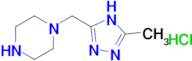 1-[(5-methyl-4H-1,2,4-triazol-3-yl)methyl]piperazine hydrochloride
