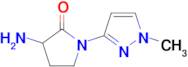 3-Amino-1-(1-methyl-1h-pyrazol-3-yl)pyrrolidin-2-one