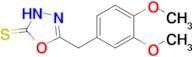 5-[(3,4-dimethoxyphenyl)methyl]-2,3-dihydro-1,3,4-oxadiazole-2-thione