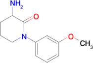 3-Amino-1-(3-methoxyphenyl)piperidin-2-one