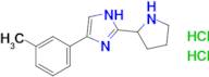 4-(3-Methylphenyl)-2-(pyrrolidin-2-yl)-1h-imidazole dihydrochloride