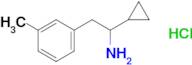 1-Cyclopropyl-2-(3-methylphenyl)ethan-1-amine hydrochloride