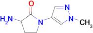 3-Amino-1-(1-methyl-1h-pyrazol-4-yl)pyrrolidin-2-one