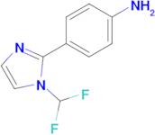 4-[1-(difluoromethyl)-1h-imidazol-2-yl]aniline