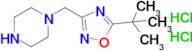 1-[(5-tert-butyl-1,2,4-oxadiazol-3-yl)methyl]piperazine dihydrochloride