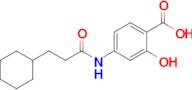 4-(3-Cyclohexylpropanamido)-2-hydroxybenzoic acid