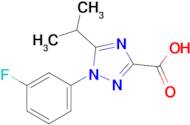 1-(3-Fluorophenyl)-5-(propan-2-yl)-1h-1,2,4-triazole-3-carboxylic acid