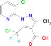 5-(Chlorodifluoromethyl)-1-(3-chloropyridin-2-yl)-3-methyl-1h-pyrazole-4-carboxylic acid