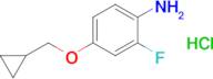 4-(Cyclopropylmethoxy)-2-fluoroaniline hydrochloride