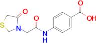 4-[2-(4-oxo-1,3-thiazolidin-3-yl)acetamido]benzoic acid